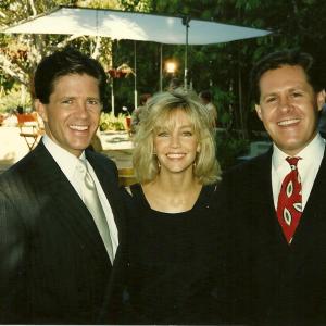 Heather Locklear with the McCain Brothers after interview for Good Morning Oklahoma