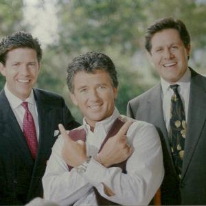 Patrick Duffy with the McCain Brothers after interview for Good Morning Oklahoma