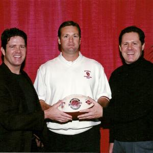 OU Coach Bob Stoops with the McCain Brothers.