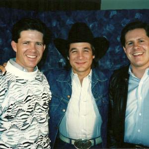 The McCain Brothers with Clint Black after an interview for Good Morning Oklahoma