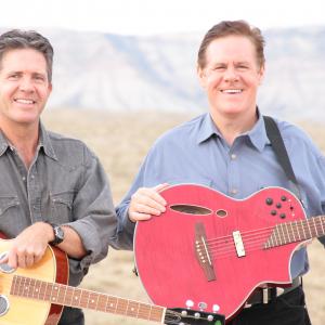 Ben McCain with his brother, Butch. Photo shoot for new CD cover.