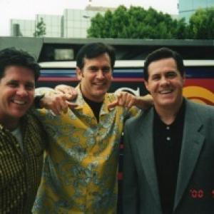 McCain Brothers and Bruce Campbell in Los Angeles after KCBS live shot.