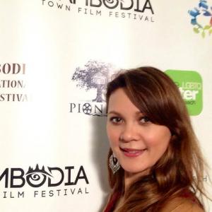 Kimberly Pal attending the kick off party for the second annual Cambodian Town Film Festival in 2014