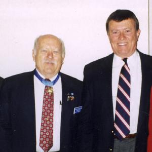 Shawnee Brittan with Iwo Jima Medal of Honor recipients