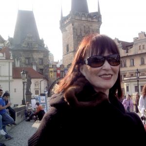 Joanna M Champlin filming in Prague