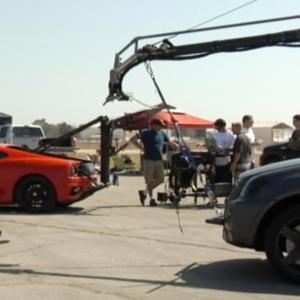 Douglas Brian Miller on location with Tim DamonCamera Car Services