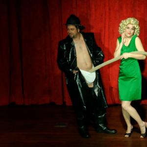 Jeanette Maus and Peter Dylan OConnor in What the Funny 2008