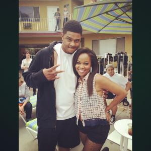 Behind the scenes Ray Donovan Sushana Watkis and Pooch Hall -Showtime