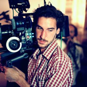 Hadzi-Aleksandar Djurovic as camera operator on set of his debut LOVE COMES AFTER (2012)