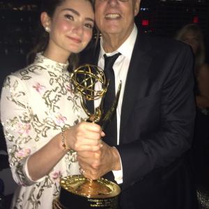 Emily Robinson and Jeffrey Tambor, Emmy Awards 2015