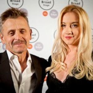 Mikhail Baryshnikov and Laura Linda Bradley an the In Paris opening night Spring 2012 The Broad Stage