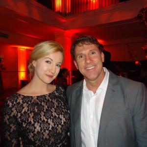 Laura Linda Bradley and Nicholas Sparks at the LA premier of The Lucky One. Spring 2012