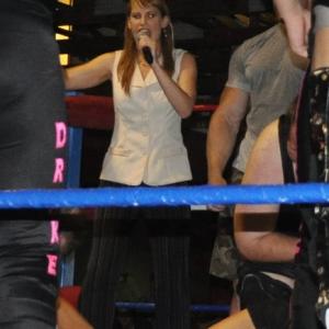 Live professional wrestling show presented my Maximum Force Wrestling Sherri Lyn Litz as Acting General Manager and Ring Announcer