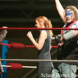 Live professional wrestling show presented by Maximum Force Wresting Sherri Lyn Litz as Acting General Manager Makeup Hair Styling and Costuming by Sherri Lyn Litz With Dave Coia Jr and Josh Pecorero
