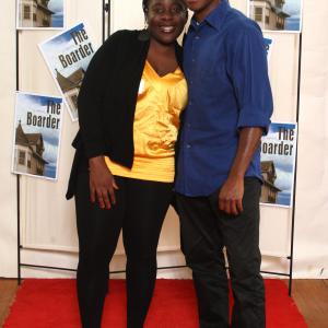 Monalisa Nwokike and Patrick J Nicolas at the boarder fundraiser