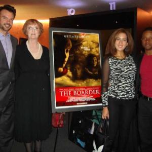 Eric Jane Carmen Patrick at the premiere of THE BOARDER