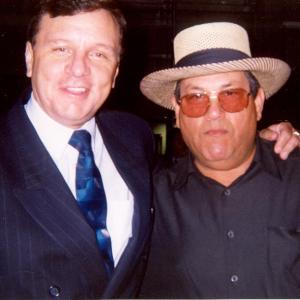 Kim Richards with Abraham Quintanilla, famed music manager and father of the late singer 