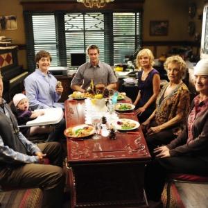 Still of Martha Plimpton Cloris Leachman Garret Dillahunt Valerie Mahaffey and Jimmy Lucas in Mazyle Houp 2010