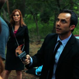 Stephanie Barone and Robin Zamora in The Survival Game 2012