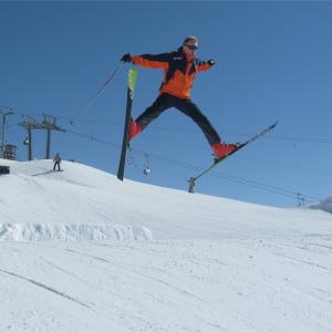 Michael Duessel-Ski Stunt Training in Switzerland
