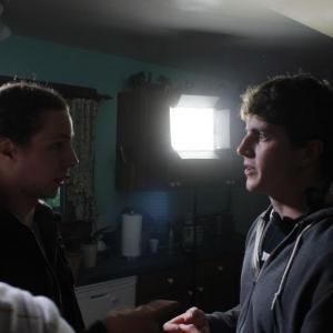 Victor Lord 1st AD and Bret Miller Director on the set of Some Are Born