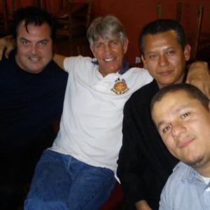Elvis Guinan Eric Roberts Fernando and Bougart in ENEMY WITHIN May 2015 Los Angeles California USA