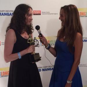 Red Carpet interview at the 2014 Long Island International Film Expo after winning BEST ACTRESS in a SHORT FILM for WILD WOMAN