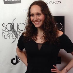 Joy Shatz on the Red Carpet for the world premiere of WILD WOMAN at the SOHO International Film Festival, May 20, 2014.