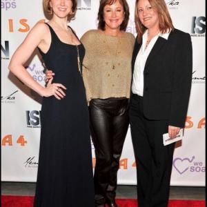 Indie Soap Awards Kelsey Robinson with actress Hillary B Smith and writerproducer Julie Smith