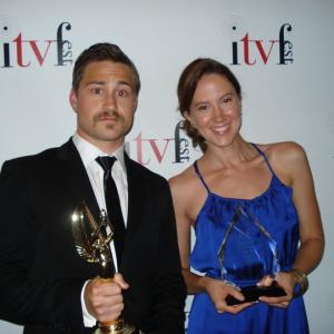 2011 ITV Fest Best Online Comedy Winner Squatters creator Brendan Bradley and Audience Choice Award Winner Girl Parts creator Kelsey Robinson