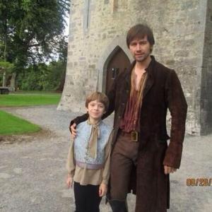 Peter DaCunha (Prince Charles) and Torrance Coombs as Sebastian on Reign outside Ashford Castle in Ireland