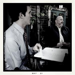 Ben Bledsoe and Wally Negrini filming No One Will Know  May 2011