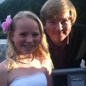 Amber with Doug Brochu at the premiere of Soul Surfer