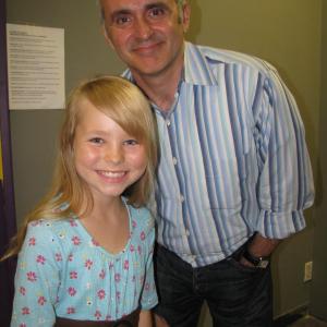 Amber with Jason LaPadura, a Disney casting director.