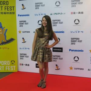Fatima Ptacek, the lead actress in the Academy Award winning film Curfew (Best Live Action Short, 2013) arriving for screening of Curfew at Sapporo Film Festival, where she won Best Young Actress - Sapporo-shi, Hokkaido, Japan - September 14, 2013