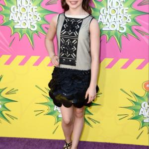 Actress Fatima Ptacek arriving at the 2013 Kids Choice Awards  Los Angeles CA  March 23 2013