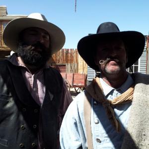 Cowboy on set with Oscar Nom Edward James Olmos