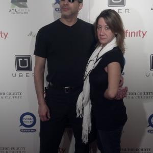 Jax Kearney with script supervisor Marcy Martorana at Atlanta Film Festival