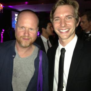 Joss Whedon and Kelly Misek Jr. at the 2013 Saturn Awards