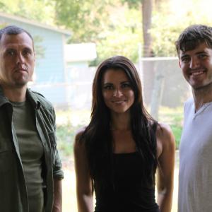 Samuel French, Elle LaMont, & Andrew Bonds on the set of Until Its Done (bts photo)