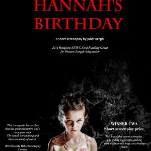 Hannah's Birthday - award winning short screenplay by Juliet Bergh