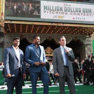 Dinesh Patel and Rinku Singh at event of Million Dollar Arm 2014