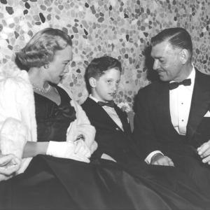 Kay Hank age 8 and Clark  Cinerama Holiday Premier  1955