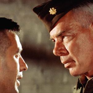 Still of John Cassavetes and Lee Marvin in The Dirty Dozen 1967