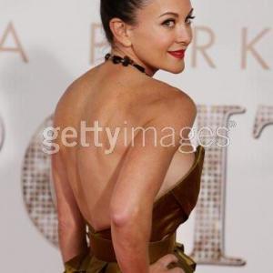 Wearing a stunning Joe Chalita dress at the Sex in the City premier