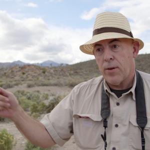 Glenn Campbell at the border of Area 51 in Nevada. Still from a 15-minute report on Galileo, a German TV news magazine, first broadcast in Europe on July 17, 2015. Glenn served both as an on-screen guide and an off-screen consultant and location fixer.