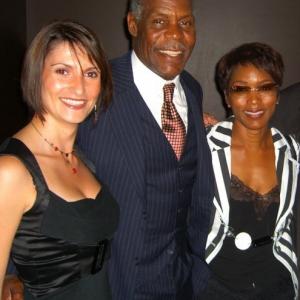 With actors Angela Bassett and Danny Glover