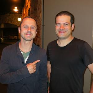 With actor/Director Giovani Ribisi after wrapping of his documentary on the Band BECK.