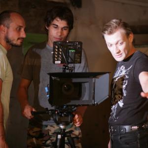 Shooting Isabel 1st director  Marcel Skrkon cinematographer Petr Janda 2nd directoractor Lukas Melnik