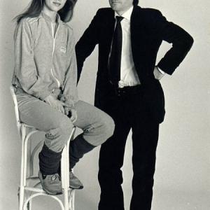 Helen Slater and Ilya Salkind in publicity still for SUPERGIRL (1984)